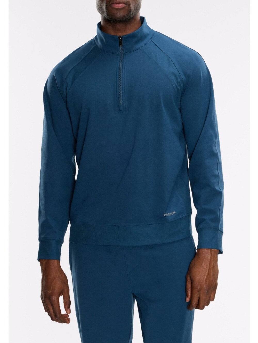 NWT! Peloton 1/4 Quarter Zip Marine Navy Cadent Rib Pullover Men's Size Large